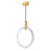 CWI Lighting Anello Down Pendant, White Oak