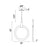 CWI Lighting Anello Down Pendant, White Oak