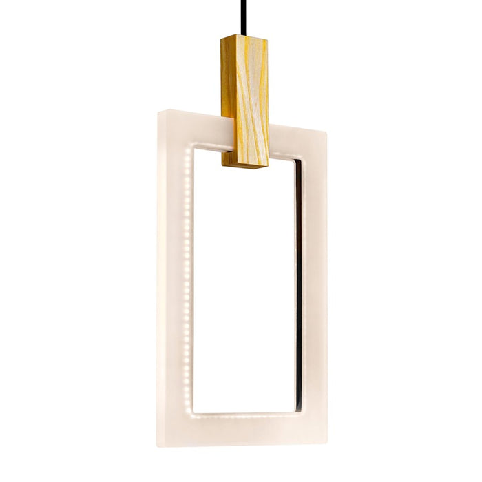 CWI Lighting Anello 24" Multi Point Pendant, White Oak