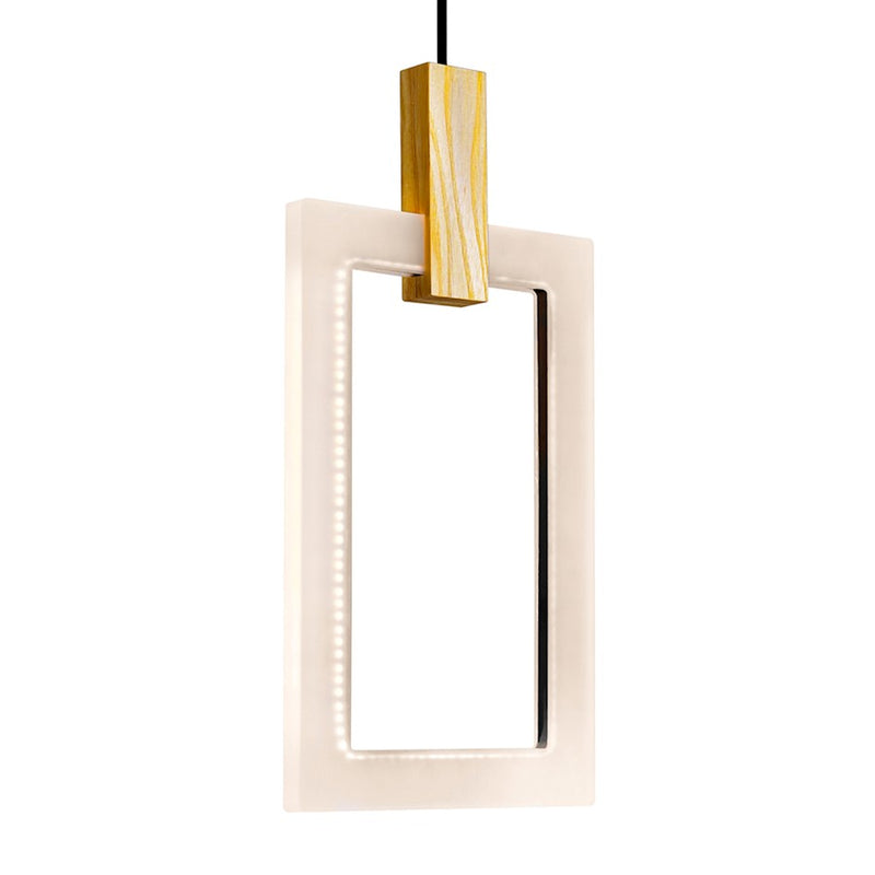 CWI Lighting Anello 26" Chandelier, White Oak