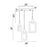 CWI Lighting Anello 26" Chandelier, White Oak