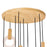 CWI Lighting Anello 32" Multi Point Pendant, White Oak