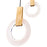 CWI Lighting Anello 32" Multi Point Pendant, White Oak