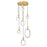 CWI Lighting Anello 32" Multi Point Pendant, White Oak