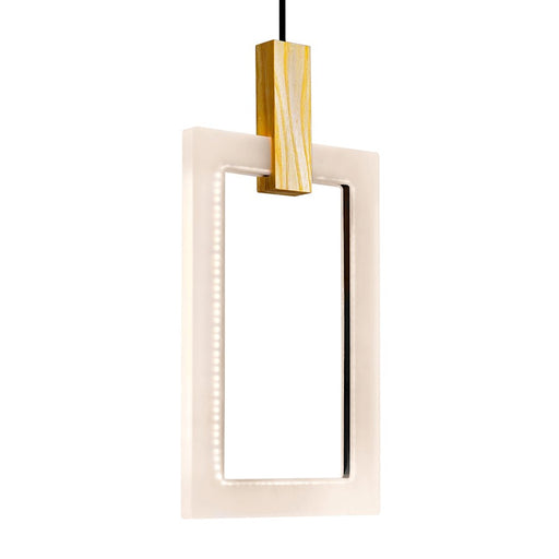 CWI Lighting Anello 48" Chandelier, White Oak
