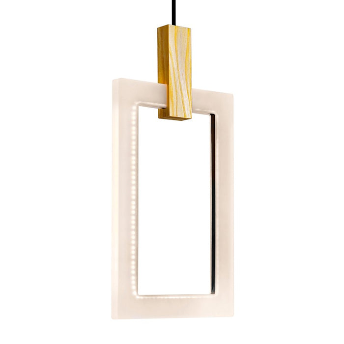 CWI Lighting Anello 48" Chandelier, White Oak
