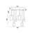 CWI Lighting Anello 48" Chandelier, White Oak