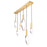 CWI Lighting Anello 52" Chandelier, White Oak