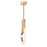 CWI Lighting Anello Down Mini Pendant, White Oak