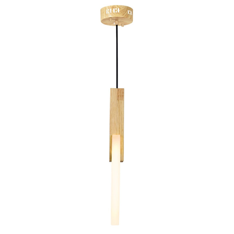 CWI Lighting Anello Down Mini Pendant, White Oak