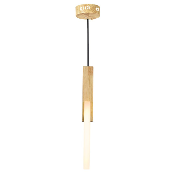 CWI Lighting Anello Down Mini Pendant, White Oak