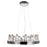 CWI Lighting Agassiz 18" Up Chandelier, Polished Nickel