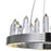 CWI Lighting Agassiz 18" Up Chandelier, Polished Nickel