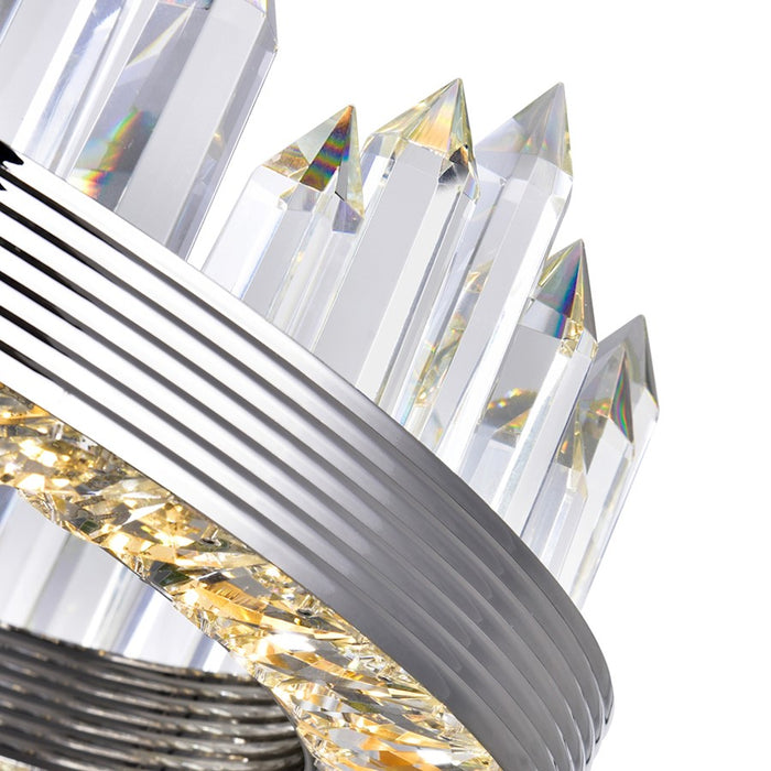 CWI Lighting Agassiz 18" Up Chandelier, Polished Nickel
