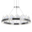 CWI Lighting Agassiz 24" Up Chandelier, Polished Nickel