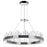 CWI Lighting Agassiz 24" Up Chandelier, Polished Nickel