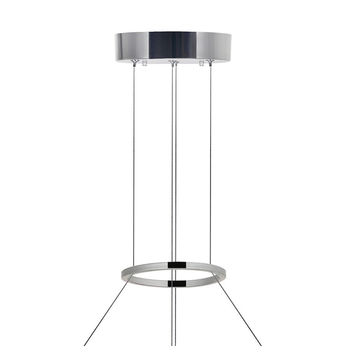 CWI Lighting Agassiz 24" Up Chandelier, Polished Nickel