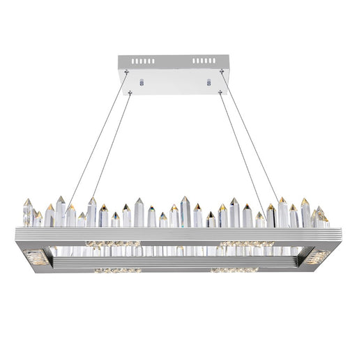 CWI Lighting Agassiz Chandelier, Polished Nickel