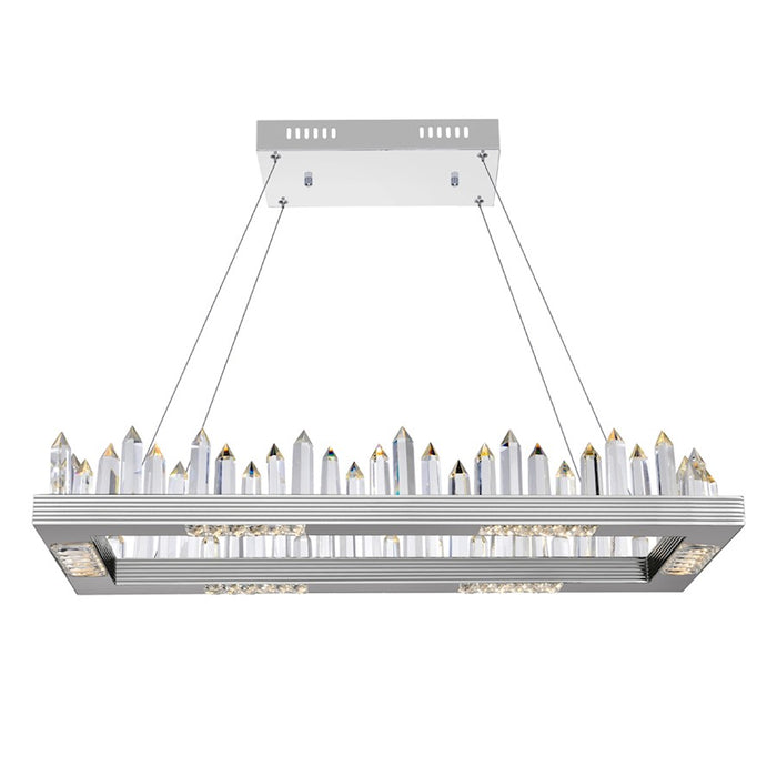 CWI Lighting Agassiz Chandelier, Polished Nickel