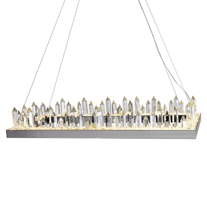 CWI Lighting Agassiz Chandelier, Polished Nickel