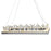 CWI Lighting Agassiz Chandelier, Polished Nickel