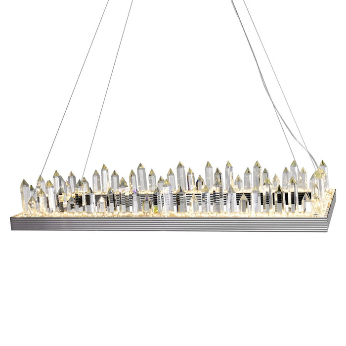 CWI Lighting Agassiz Chandelier, Polished Nickel