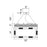 CWI Lighting Agassiz Chandelier, Polished Nickel