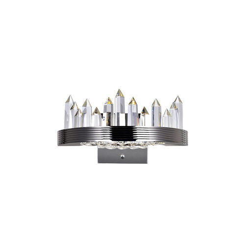 CWI Lighting Agassiz 12" Wall Sconce, Polished Nickel