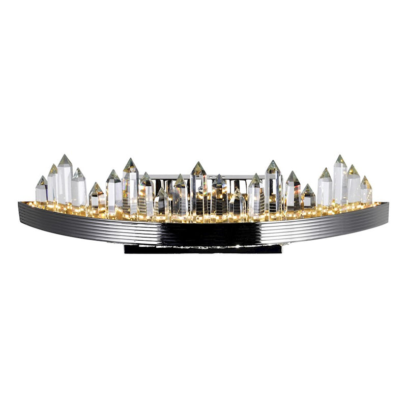 CWI Lighting Agassiz 24" Wall Sconce, Polished Nickel