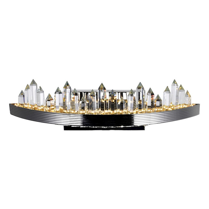 CWI Lighting Agassiz 24" Wall Sconce, Polished Nickel