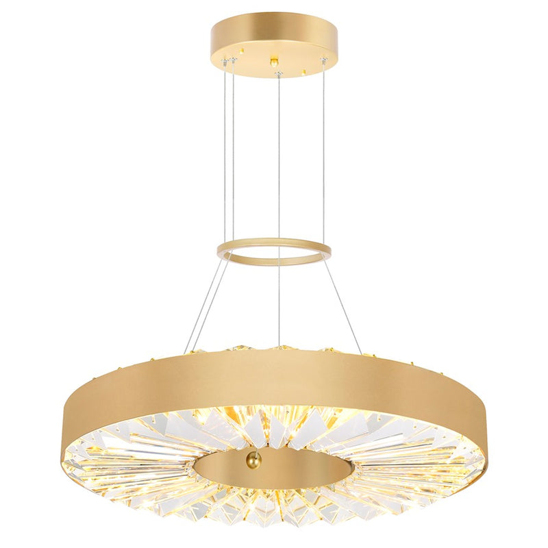 CWI Lighting Bjoux 16" Down Chandelier, Sun Gold