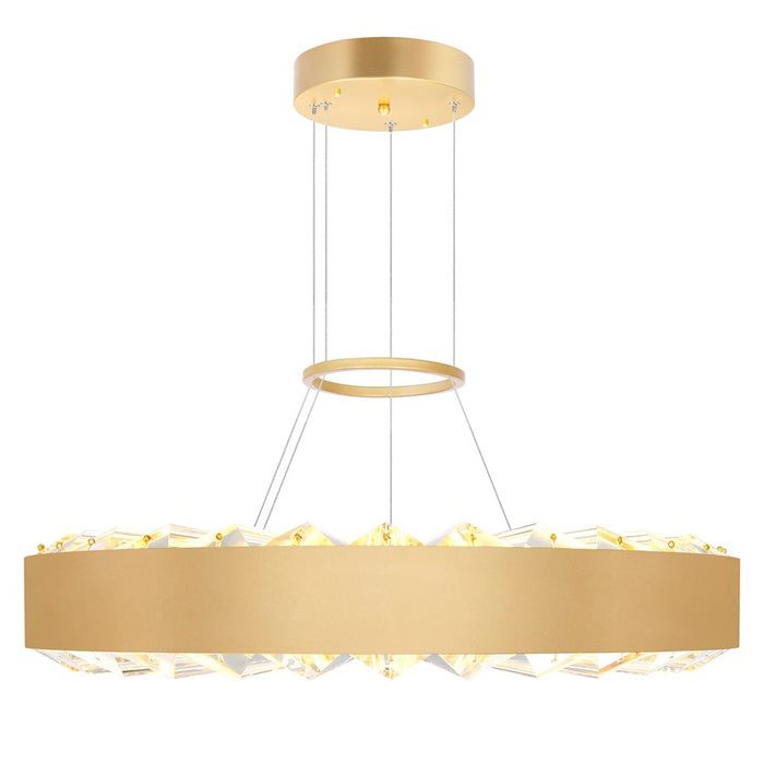 CWI Lighting Bjoux 16" Down Chandelier, Sun Gold