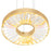 CWI Lighting Bjoux 16" Down Chandelier, Sun Gold