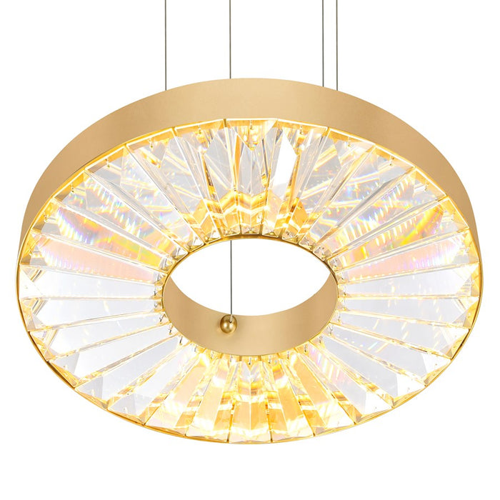 CWI Lighting Bjoux 16" Down Chandelier, Sun Gold