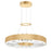 CWI Lighting Bjoux 16" Down Chandelier, Sun Gold