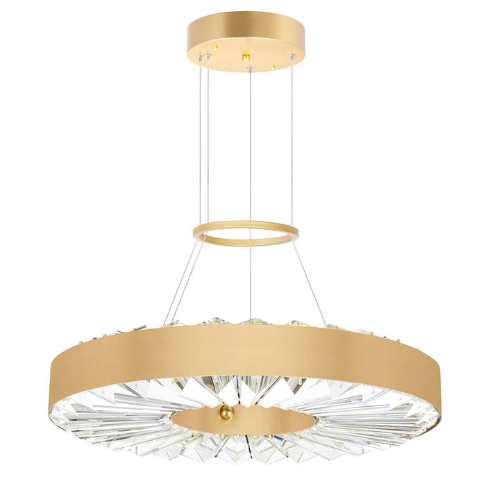 CWI Lighting Bjoux 16" Down Chandelier, Sun Gold