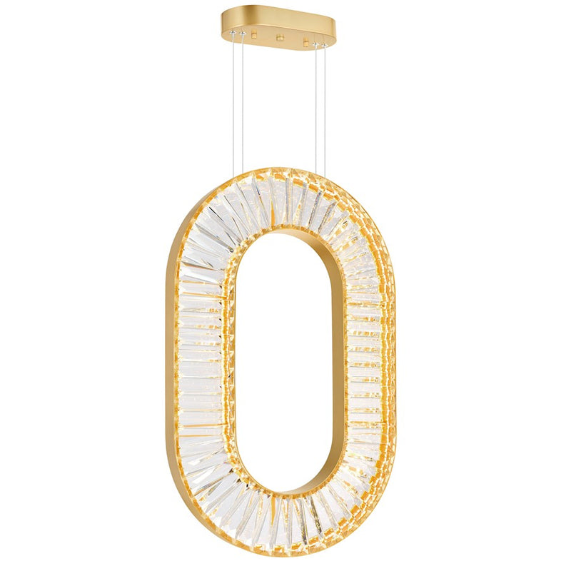 CWI Lighting Bjoux 19" Down Chandelier, Sun Gold