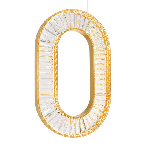 CWI Lighting Bjoux 19" Down Chandelier, Sun Gold