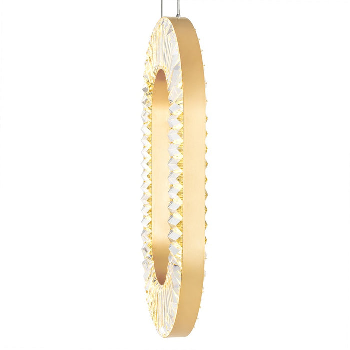 CWI Lighting Bjoux 19" Down Chandelier, Sun Gold