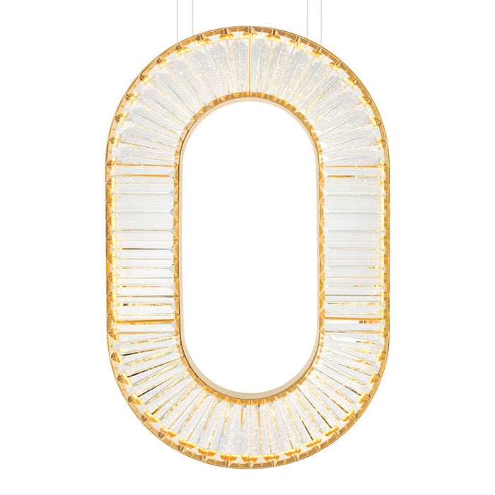 CWI Lighting Bjoux 19" Down Chandelier, Sun Gold