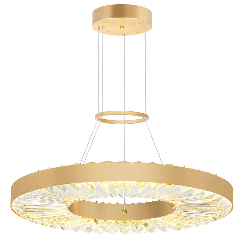 CWI Lighting Bjoux 24" Down Chandelier, Sun Gold