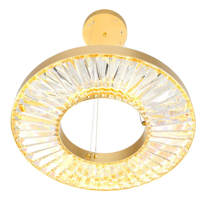 CWI Lighting Bjoux 24" Down Chandelier, Sun Gold