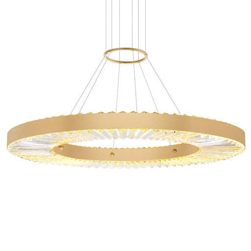 CWI Lighting Bjoux 32" Down Chandelier, Sun Gold