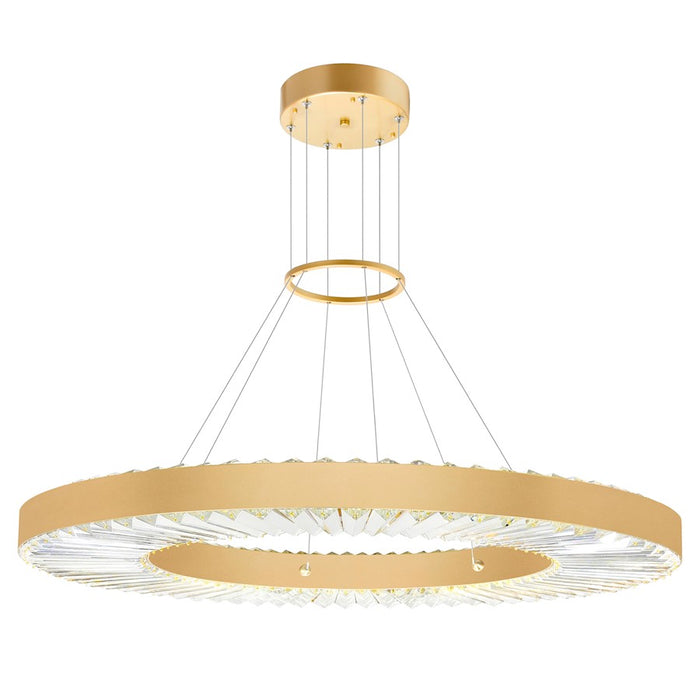CWI Lighting Bjoux 32" Down Chandelier, Sun Gold
