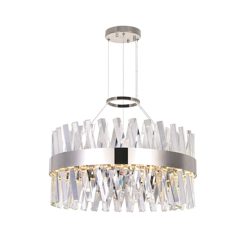 CWI Lighting Glace 24" Chandelier, Chrome
