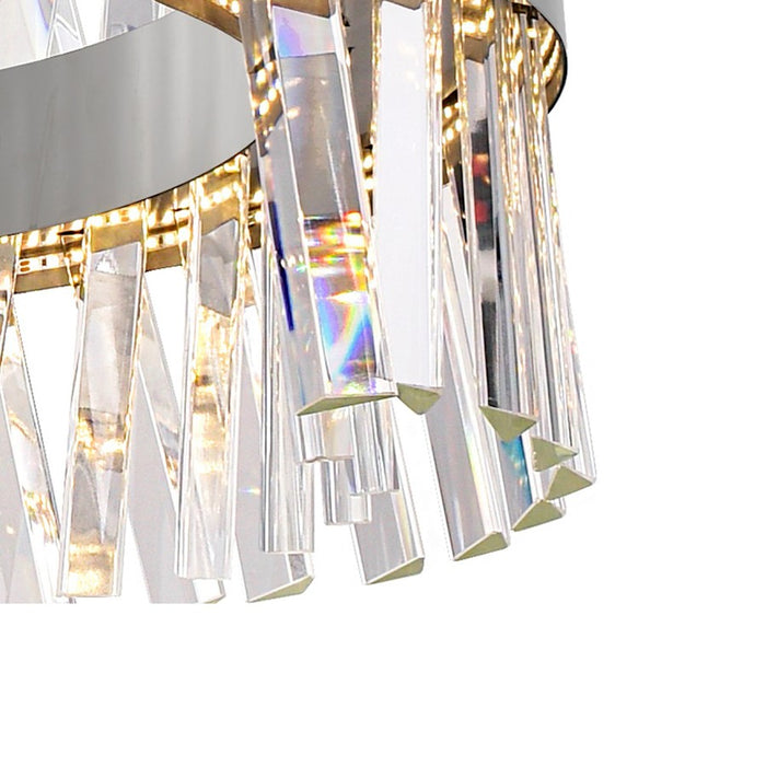 CWI Lighting Glace 24" Chandelier, Chrome