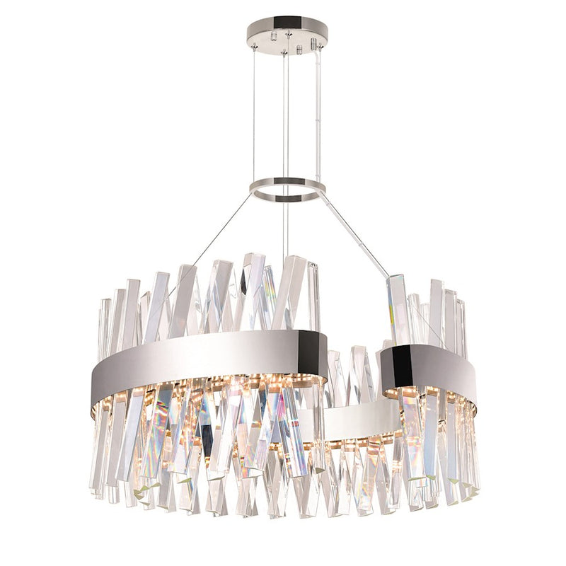 CWI Lighting Glace Chandelier, Chrome