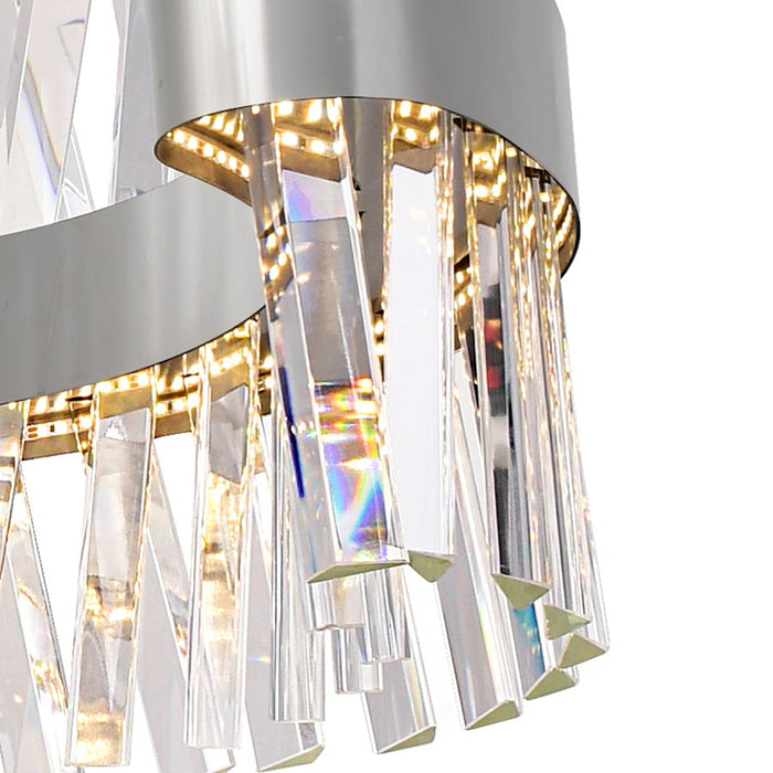 CWI Lighting Glace Chandelier, Chrome