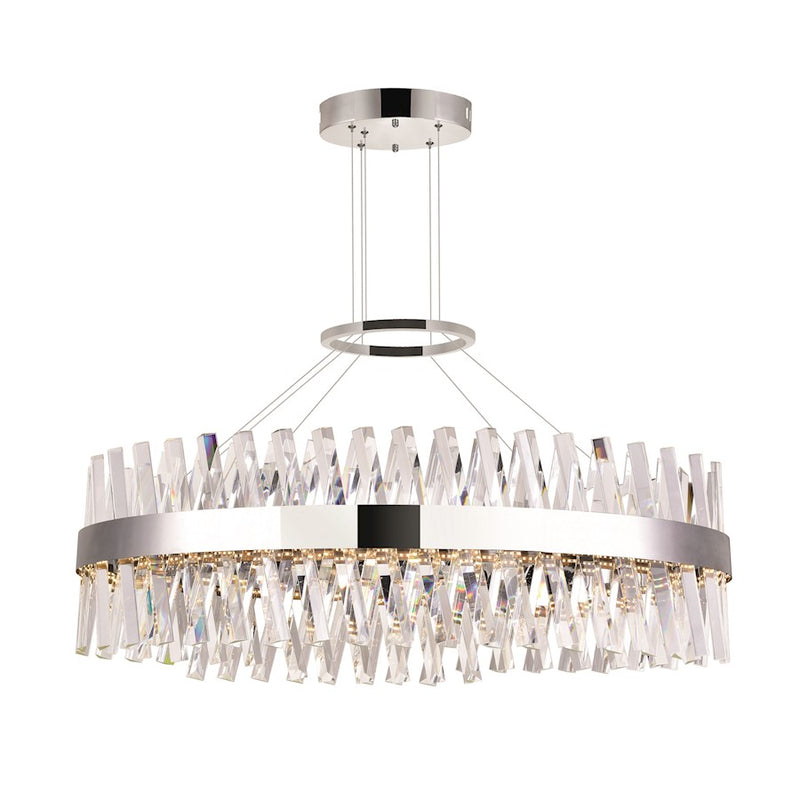 CWI Lighting Glace 40" Chandelier, Chrome