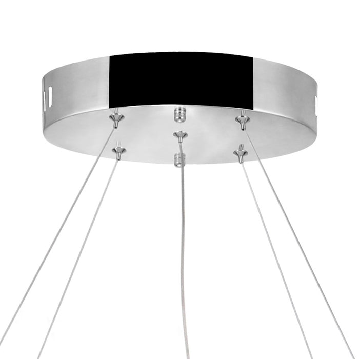 CWI Lighting Glace 40" Chandelier, Chrome